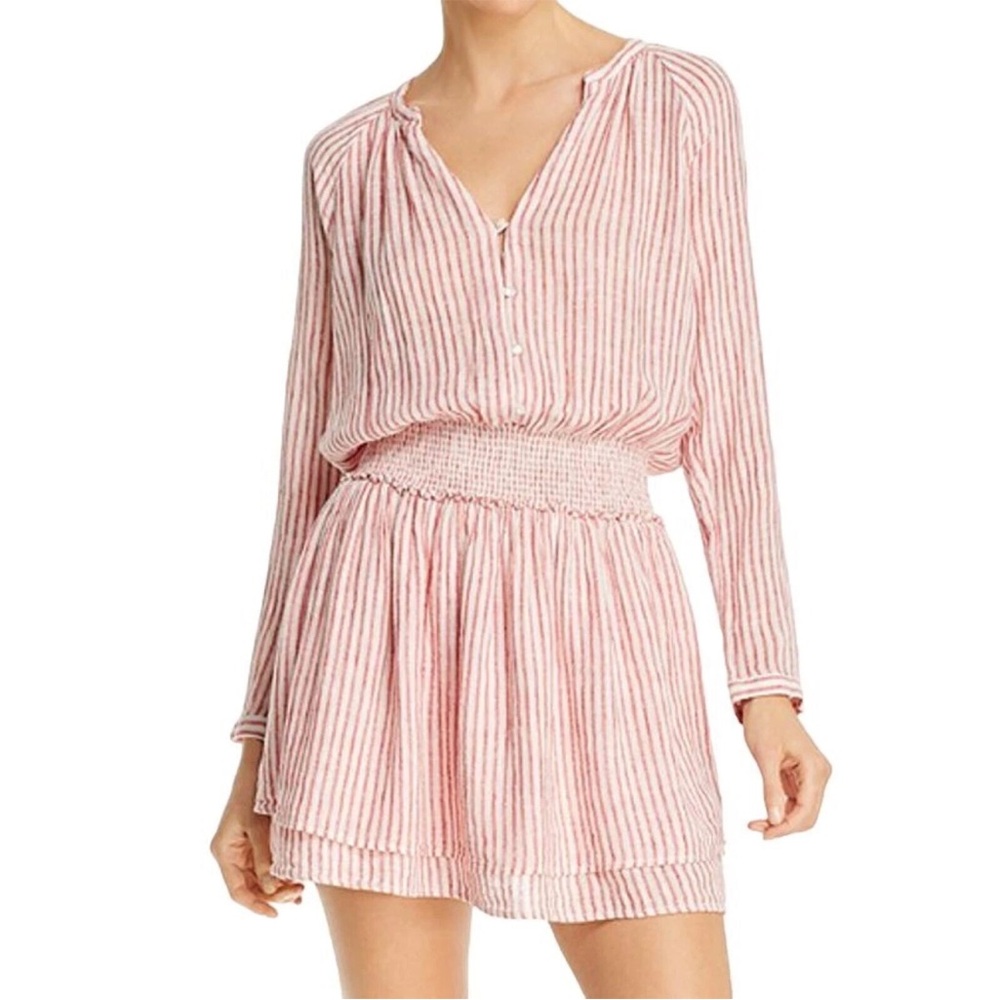 Rails Women's Jasmine Red Belmont Stripe Mini Dress Size Small